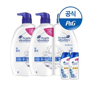 헤드앤숄더 딥클린샴푸 850ml2개+린스 850ml1개+증정[S248*2]