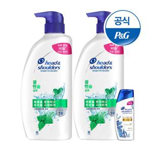 헤드앤숄더 쿨멘솔 샴푸 850ml 2개