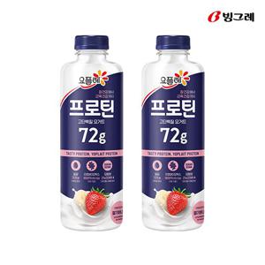 요플레 프로틴 대용량 요거트 드링크 딸기바나나 900ml 2개입