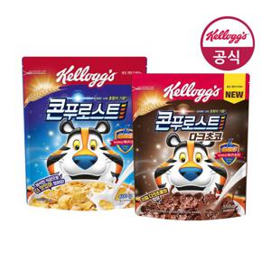 켈로그 콘푸로스트 다크초코550g+콘푸로스트600g+넛츠앤씨드80g