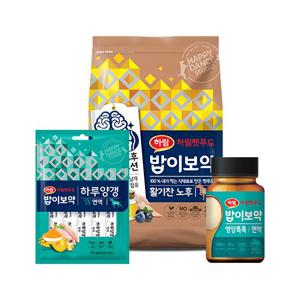 밥이보약 DOG 활기찬 노후 3.4kg+톡톡 면역+하루양갱 면역 56g