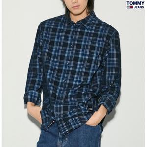 [타미진]남성 TOMMY로고 코듀로이 폴로 체크셔츠