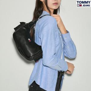 [타미진]여성 스몰 TOMMY 뱃지 멀티포켓 토트 숄더백