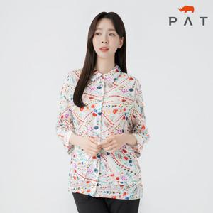 [PAT 여성] 기하학 인견 블라우스_1I62512