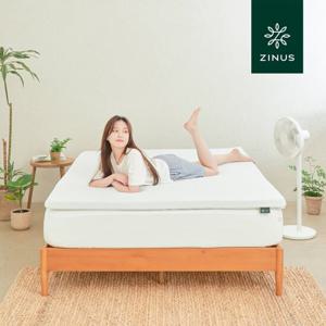 [2개묶음]지누스 에어 메모리폼 토퍼 5cm SS+SS 슈퍼싱글+슈퍼싱글 매트리스 침대 바닥