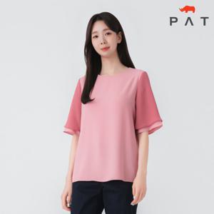 [PAT 여성] 레이어드 소매 블라우스_1H62505