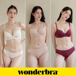 [Wonderbra] 일체형 볼륨 몰드 노와이어 6종 오트밀+베이지+레드