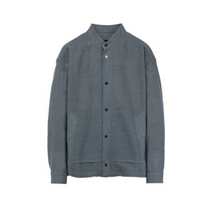 질스튜어트 뉴욕 남성 24SS Urban Pleats 그레이시블루 크링클 셔츠형 자켓 JNJU4B103B5