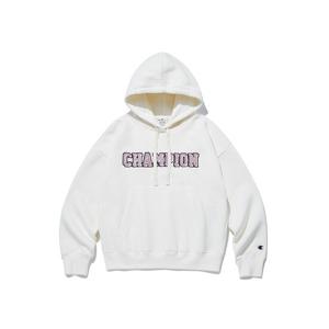 [챔피온]Champion 여성 Heavy Cotton Poly 기모 후드 스웨트셔츠 크림 CKTS2F570CR