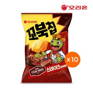 [오리온] 꼬북칩 스테이크와사비(80g) x 10개