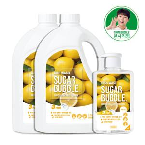 슈가버블 베이킹소다 레몬 주방세제 750ml+2.5Lx2개