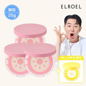 엘로엘 핑크 톤업 빅 선쿠션 25g 본품3+파데프리 미니1_ELROEL