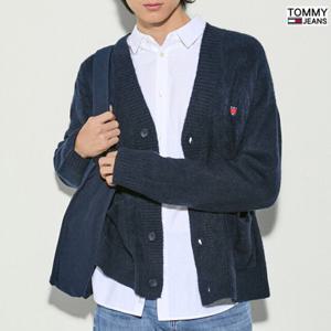 [타미진]]남성 박시핏 TOMMY 뱃지 케이블 가디건