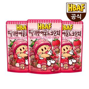 [본사직영] 바프 딸기맛 아몬드 크런치 170g 3봉 세트