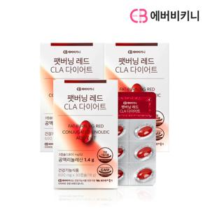 에버비키니 팻버닝 레드 CLA 다어어트 3박스 총90캡슐