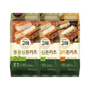 고메 바삭튀겨낸 돈카츠 450g 통등심 x2개+모짜렐라 x1개