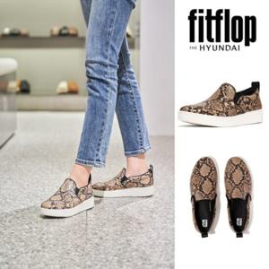 핏플랍 FITFLOP (FFSO4F030) 24FW 랠리 베이지 여성 슬립온 스케이트 스니커즈