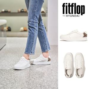 핏플랍 FITFLOP (FFSO4F042) 24FW 랠리 스네이크 레더 흰색 여성 스니커즈