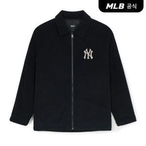 [MLB공식] 코듀로이 바시티 집업 셔츠 NY (Black)