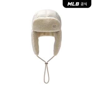 [MLB공식] 베이직 프리미엄 윈터 패딩 트루퍼 귀달이 캡 NY (Cream)