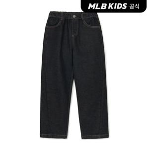 [MLB키즈]24FW 바시티 기모 데님팬츠 NY (Charcoal)