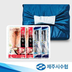 [제주시수협] 제주 반건조 옥돔&고등어 특선 1호 (옥돔 180g 2팩 + 특대고등어 150g 5팩)