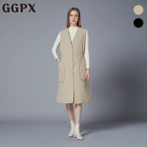 GGPX  V넥 스냅버튼 스트링 경량 뷔스티에 원피스 (GOAOP069F)