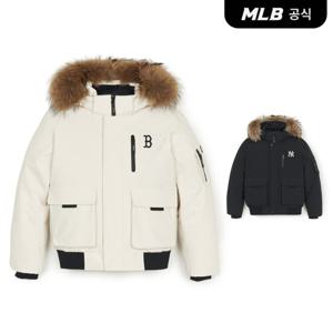 [MLB공식] 고프코어 아웃포켓 FUR 구스 숏패딩 (2 COLOR)