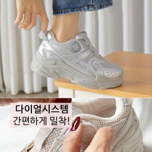 [바닐라슈] 크로즌 다이얼조절 키높이 스니커즈(6cm)