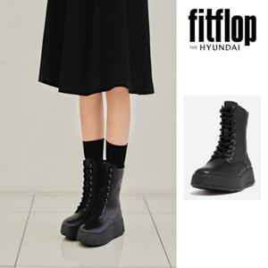 핏플랍 FITFLOP (FFSO4F608) 24FW F-모드 레더 레이스업 여성부츠 블랙