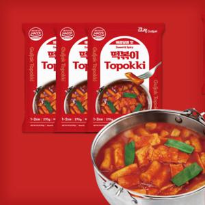 걸작떡볶이 매콤달콤 국물떡볶이 270g x 3팩(총 6인분)