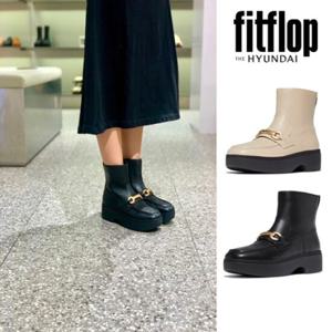 핏플랍 FITFLOP (FFSO4F621) 24FW F-루마 레더 웨지 여성 앵클 부츠 2종 택1