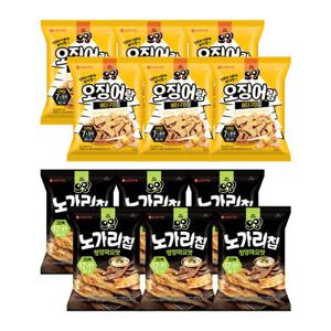 오잉 오징어랑 버터구이칩 55g x6+노가리칩 청양마요맛 60g x6