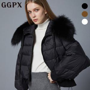 GGPX  라쿤퍼 밴딩 덕 다운 숏 패딩 (GOBJP029F)