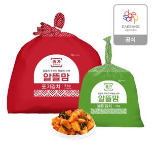 종가 알뜰맘 별미김치 (포기5kg+총각3kg)