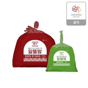 종가집 알뜰맘 별미김치 (전라도포기10kg+총각3kg)