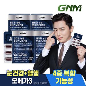 GNM 건조한 눈엔 루테인오메가3 4박스 / 비타민A E