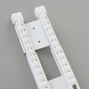 화이트 이중 커튼레일 14자(270-420cm)