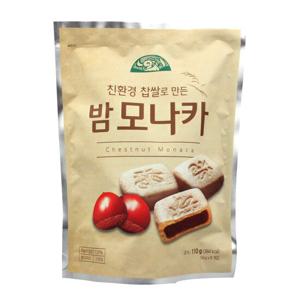 친환경찹쌀로 만든 밤모나카