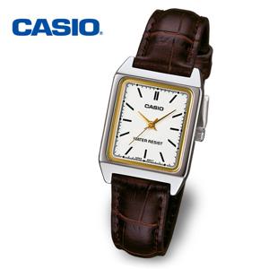 [정품] CASIO 카시오 여성 정장 가죽시계 LTP-V007L-7E2DF