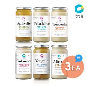 청정원 오일&크림 파스타소스 6종 3개 선택