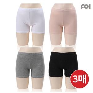 [포이] 국산 면스판 2부 속바지 3매