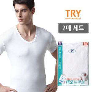 TRY 남성 데오도란트 반팔런닝 2매세트