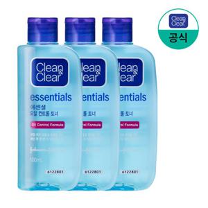 [더블쿠폰][클린앤클리어] 에센셜 토너 100ml x3