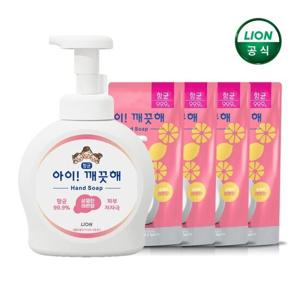 아이깨끗해 450ml리필x4개+490ml용기x1개