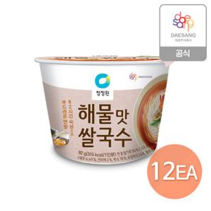 청정원 해물맛 컵쌀국수 92g x 12개