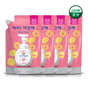 아이깨끗해 레몬향 리필 450mlx4개