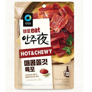 [청정원] 바로eat 안주야 매콤쫄깃육포 30g