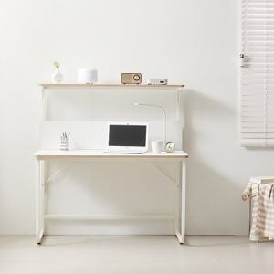 나무뜰 하딘 화이트 선반형 철제 책상 1200 CNM028C (착불)