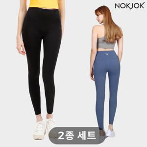 녹족 제니 9부 레깅스 2종세트 여성 요가복 러닝복 운동복
